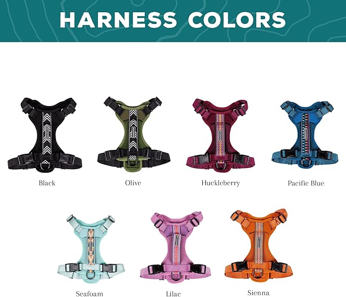 Wilderdog Lightweight Dog Harness with Reflective Straps - Small - Lilac