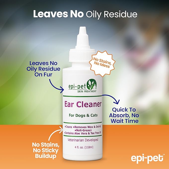 Ear Cleaner for Pets, 4-Ounce (90712)