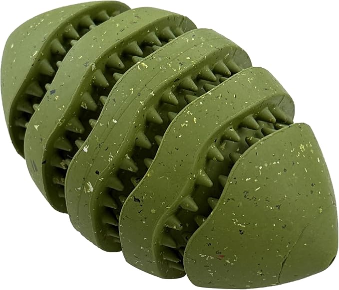 Max Fusion with Nike Grind, Arlee Spiro Football Treat Dispensing Dog Toy, Durable Dog Treat Toy, M