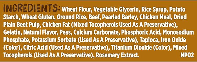 Rachael Ray Nutrish Soup Bones Dog Treats, Beef & Barley Flavor, 6 Bones