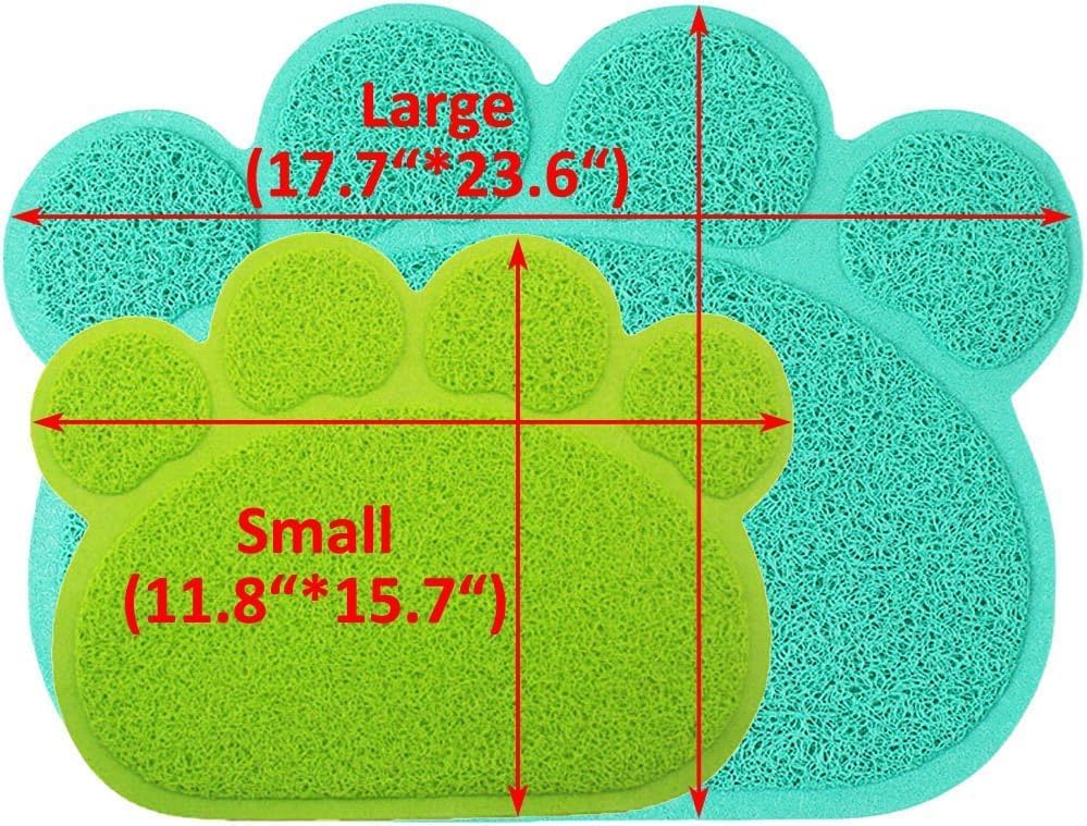 PVC Pet Dog Cat Puppy Kitten Dish Bowl Food Water Feeding Placemat, Non-Slip