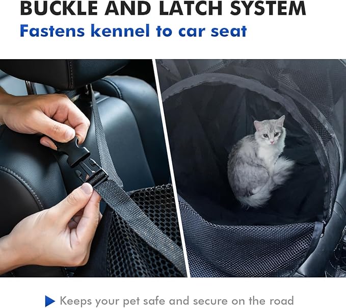 Pet Tube Soft Sied Dog Carries,Extra Long Cat Tunnel for Cars, Outsidet Enclosures Playpen Tunnel Catio for Long Distance Travel Road Trip