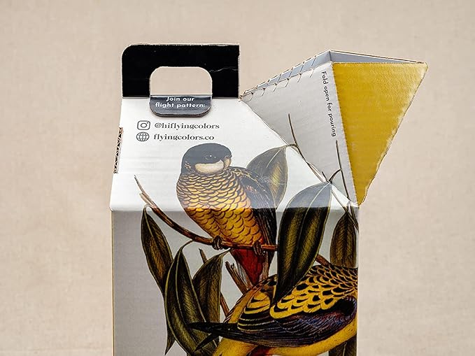 Flying Colors Premium Organic Wild Bird Seed | Squirrel-Proof Safflower Seed | 100% USDA Organic, No Fillers, No Pesticides | 3 Gallon Easy-Pour Carton