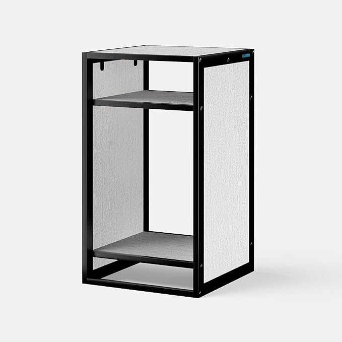 LANDEN Gray Metal Frame Stand, Three-Shelf for Fish Tanks up to 20 Gal, CLX45-45x45x80cm (17.7x17.7x31.49 in), for Fish Tanks and Reptile Terrariums, Home & Office Use