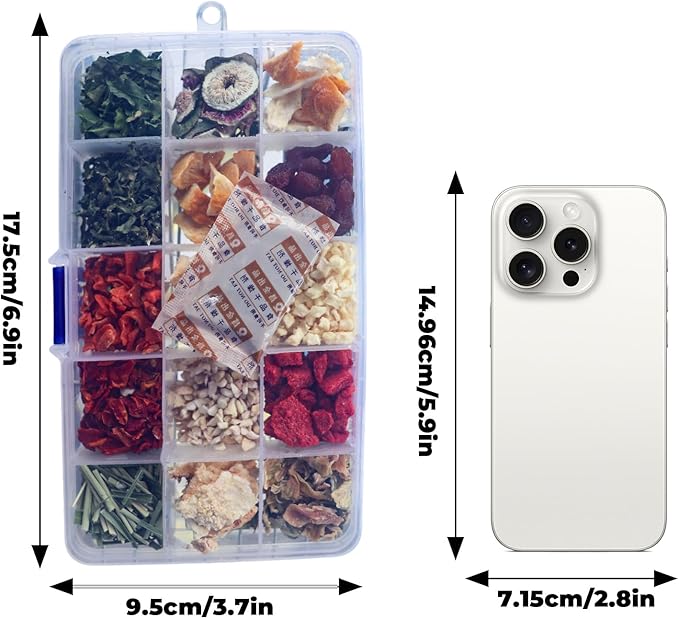 Bunny Treats, Treat Box with 15 Kind of Snacks for Rabbit, Hamster, Chinchilla, Guinea Pig and Other Small Pets, Chinchilla Treats, Guinea Pig Treats, Hamster Treats