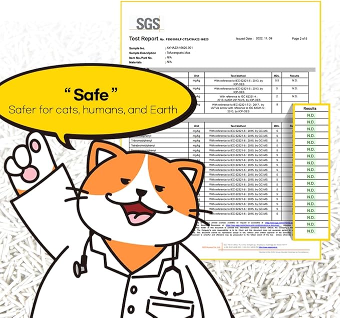 Tofu Cat Litter 1.5mm, 100% Natural Ingredients,Strong Clumping,Toilet Flushable,Solubility in Water,Ultra Absorbent, Really Dust-Free,Less Tracking, I'm Gonna Pee (5.7lb x 2pack)