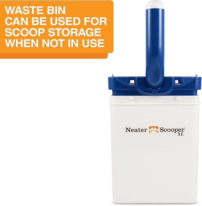 Neater Pet Brands Neater Scooper XL Cat Litter Scoop, 60 Refill Bags – Extra-Large Capacity Mess-Free Cat Litter Scooper with Bag for Large & Multiple Cats, Spill-Proof Litter Box Scooper with Holder