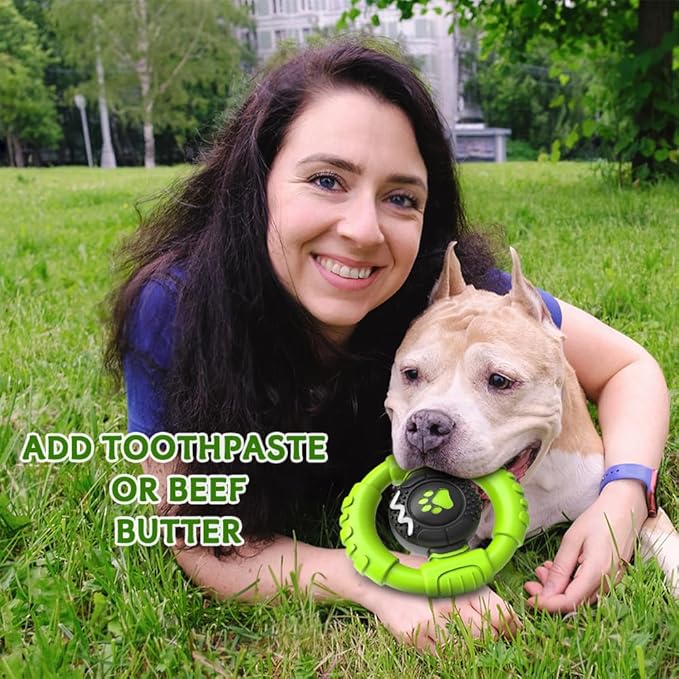 Dog Toys for Aggressive Chewers Large Medium Small Breed Indestructible Durable Tough Squeaky Dog Chew Toys to Keep Them Busy Nylon Rubber Interactive Dog Toys