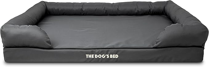 The Dog’s Bed, Dog Bed XXL Grey 51.5x39, Memory Foam, Pain Relief: Arthritis, Hip & Elbow Dysplasia, Post Surgery, Lameness, Supportive, Calming, Waterproof Washable Cover, Veterinary Approved