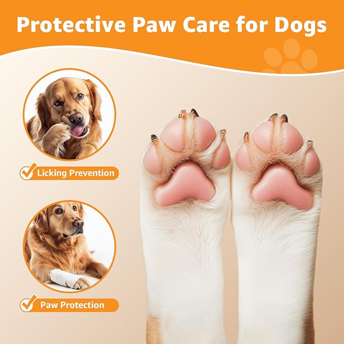 LOOBANI Dog Socks to Prevent Licking Paws - Dog Socks for Hardwood Floors Anti Slip for Traction Control - Dog Grippy Socks for Senior Dog Small Medium Large Dogs on Tile Floors, Black S