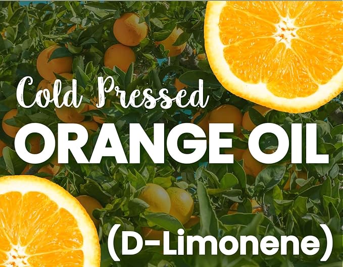 Premium Cold Pressed Orange Oil Concentrate- 16 oz (with D-Limonene), Concentrated Cold Pressed Orange Oil Cleaner - All-Purpose Citrus Cleaner and Degreaser Blend