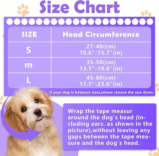 Dog Noise Cancelling Ear Muffs No Flap Ear Wraps for Dogs
