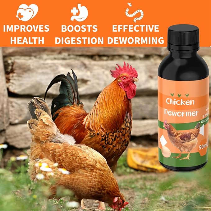 Chicken Dewormer, Hookworms, Lung Worms, Pin Worms, Round Worms