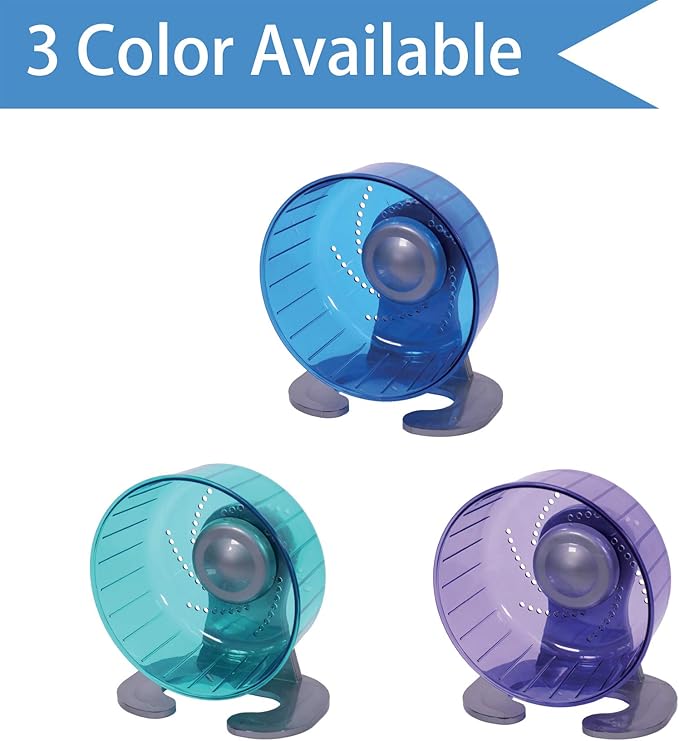 Petest Hamster Exercise Wheel, Silent Spinner Hamster Running Wheels, Diameter 6.7 inch, Purple
