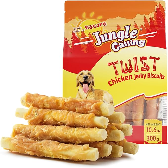 Jungle Calling Chicken Biscuits Dog Treats, Rawhide Free Soft Chewy Treats for Training Rewards,10.6oz
