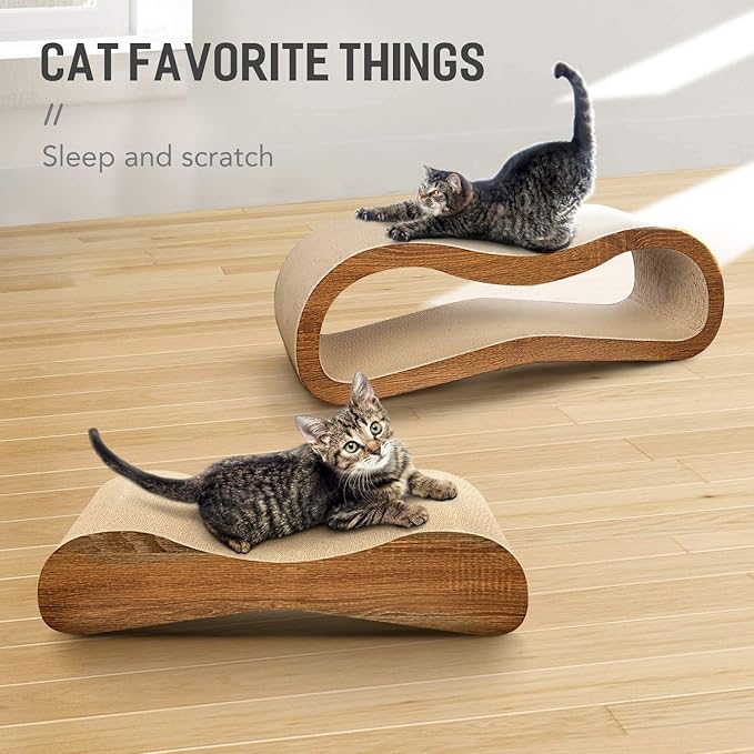 Cat Scratcher,2 in 1 Cat Scratching Board,Cat Cardboard,Scratch Lounger,Large,27.56 x9.45 x8.86 inch