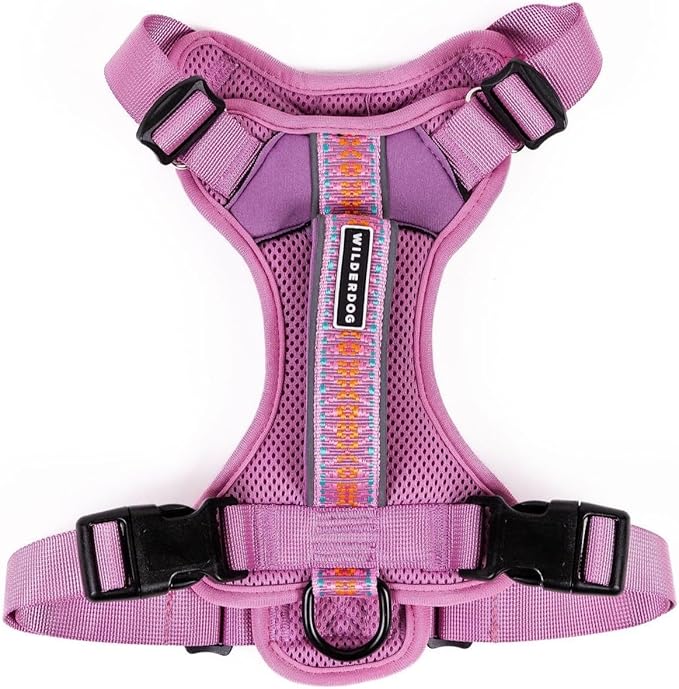 Wilderdog Lightweight Dog Harness with Reflective Straps - Small - Lilac