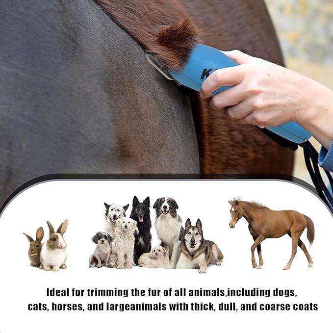 4PCS Wide Blades for Dog Grooming Blades Compatible with Andis,Oster A5,Wahl km10 Dog Clippers,Detachable Stainless Steel Dog Clipper Blades (10W+30W+5FW+7FW)