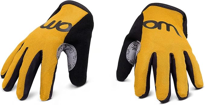 woom TENS Bike Gloves, Child’s & Youth Bicycle Full Finger Protection with Grip for Road Cycling & Mountain Biking (Boys & Girls)