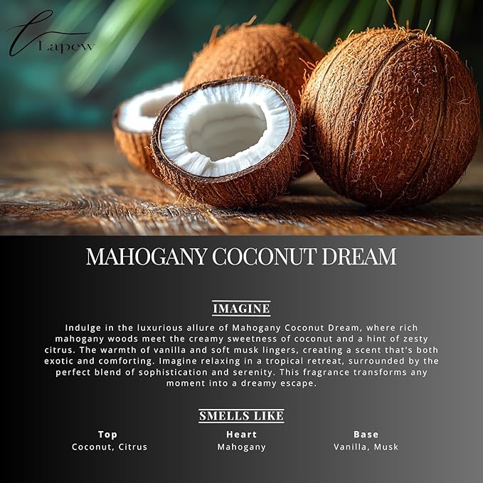 Mahogany Coconut Dream Carpet Freshener Powder Refill 36 oz | Powerful Odor Eliminator for Home | Upholstery Deodorizer | Carpet Deodorizer | Pet Urine | Cat Litter Box