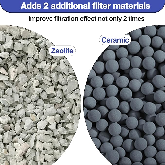 8-Pack Large Replacement Filter Cartridges Compatible with Tetra Whisper Bio-Bag Filters Large Aquarium Filter Cartridges for Whisper 20i/40i IQ20/30/45/60 PF20/30/40/60 Power Filters