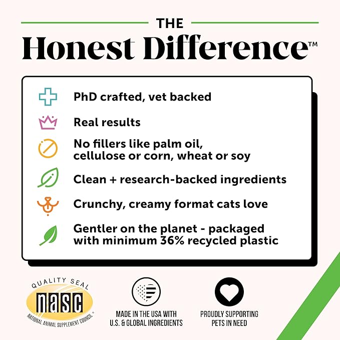 Cat Hairball Support Crunchy & Creamy Chews, Hairball Remedy Cat Treats, Furball Treatment, Supports Skin & Coat, Digestion, Vitamins & Hairball Medicine, Chicken (90-Day Supply)