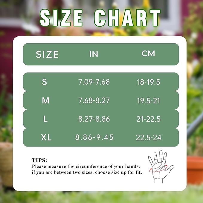 HANDLANDY Leather Gardening Gloves, Thorn Proof Long Gauntlet Heavy Duty Garden Gloves, Elbow Length Rose Pruning Weeding Yard Glove (Small, Green)