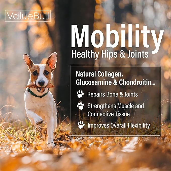 ValueBull Chicken Feet for Dogs, 400 Count Bulk Pack - All Natural Dog Chew, Hip and Joint Chew, Single Ingredient Dog Treat