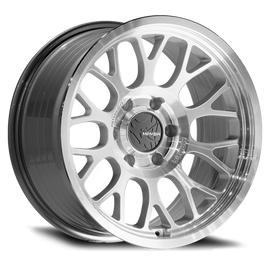 Mamba M28 17x8 5x127 ET35 Silver Wheel w/ Mirror Machine Face & Lip