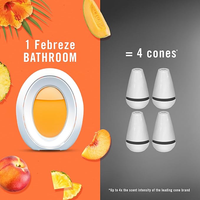Febreze Small Spaces Air Freshener, Odor-Fighting, Plug In Alternative, Air Fresheners for Home and Bathroom and Kitchen, Closet Air Fresheners, Hawaiian Aloha Scent, 2 Count