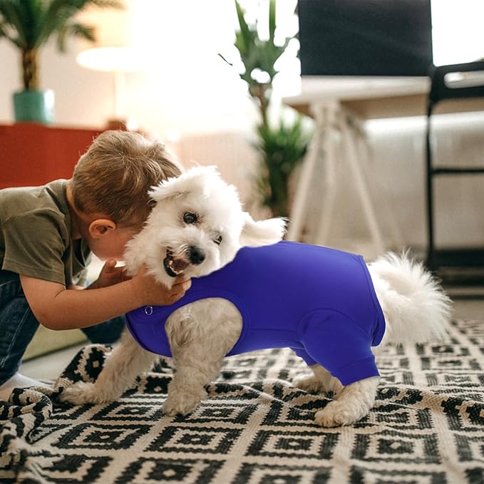 Nanaki Dog Surgery Suit Female Spay, Leg Sleeves for Dog Rear Legs, Doggy Onesie for Surgery Female, Doggy Recovery Suit Male Abdomen, Pet Wound Care Heal Protector, Surgical Suits for Pet Spay