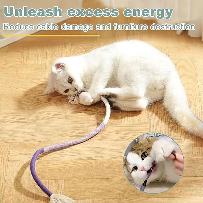 7-in-1 Interactive Cat Toys for Indoor Cats with Washable Adhesive Suction Cup, Hanging Cat Toys, Silvervine Stick and Sisal Chew Rope Catnip Teething Toy for Bored Kitten