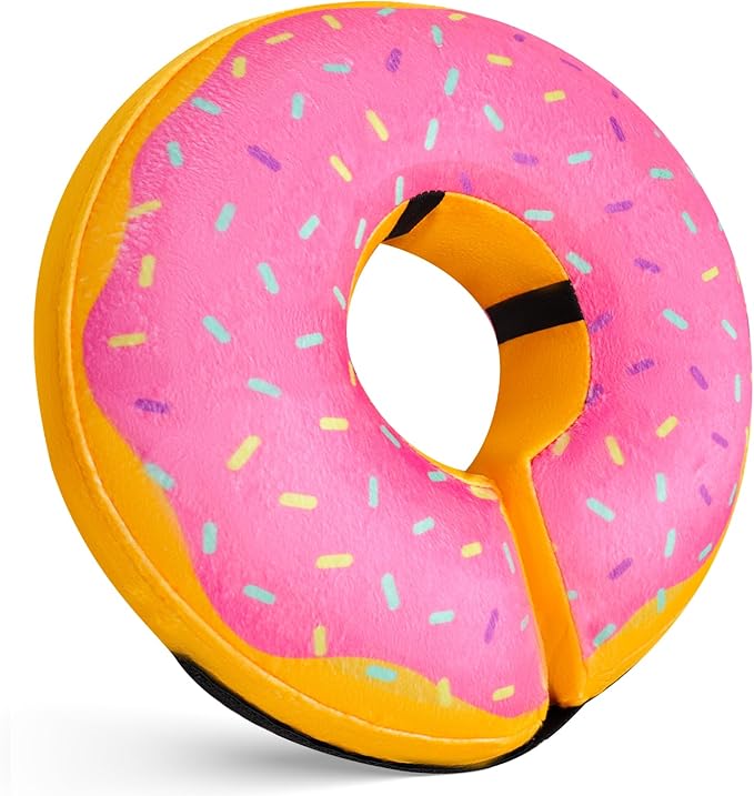 Katoggy Inflatable Dog Cone Collar for Dogs & Cats - Soft, Adjustable Blow-up Donut E-Collar for Small, Medium & Large Pets