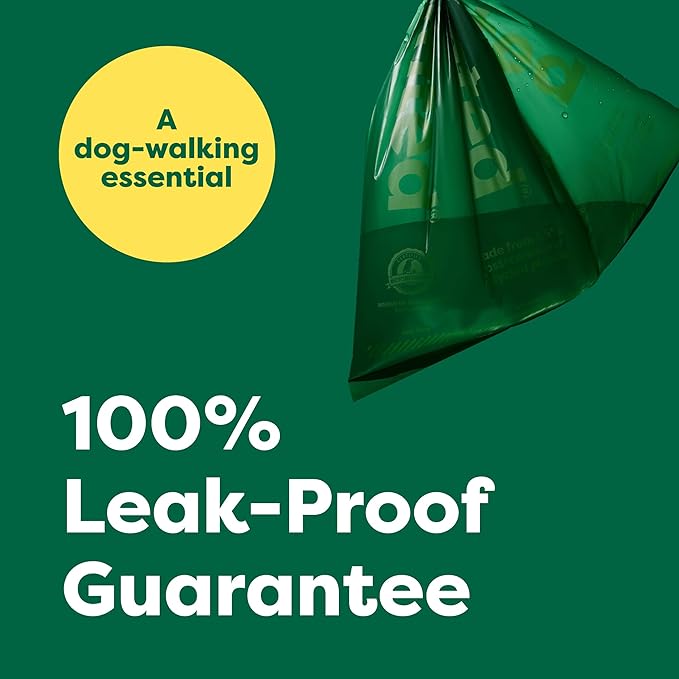 Earth Rated Dog Poop Bag Holder, Durable and Guaranteed Leakproof, Lavender Scented, 1 Dispenser and 900 Bags