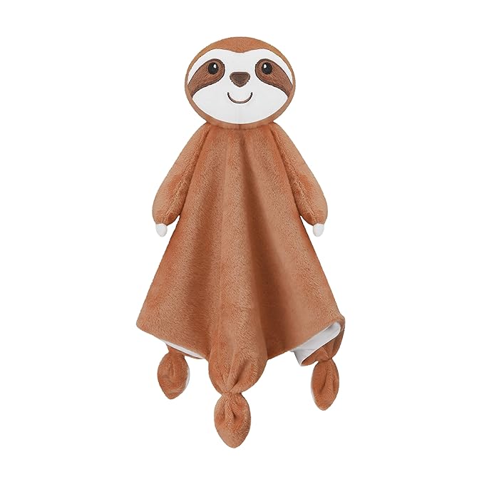Pro Goleem Sloth Security Blanket Soft Loveys for Babies for Boys and Girls Newborn Lovie Infant Blankie Sloth Baby Stuff Baby Snuggle Toy Stuffed Animal Baby Gifts 14 Inch