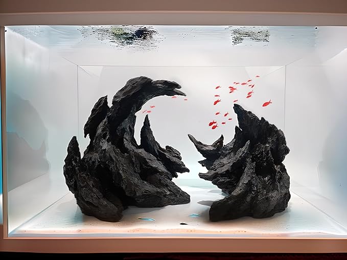 Fish Tank Decor Rocks.Aquarium Decoration Model.Easy and Quick Solution for Aquascaping.(Perched Canyon-24inch)