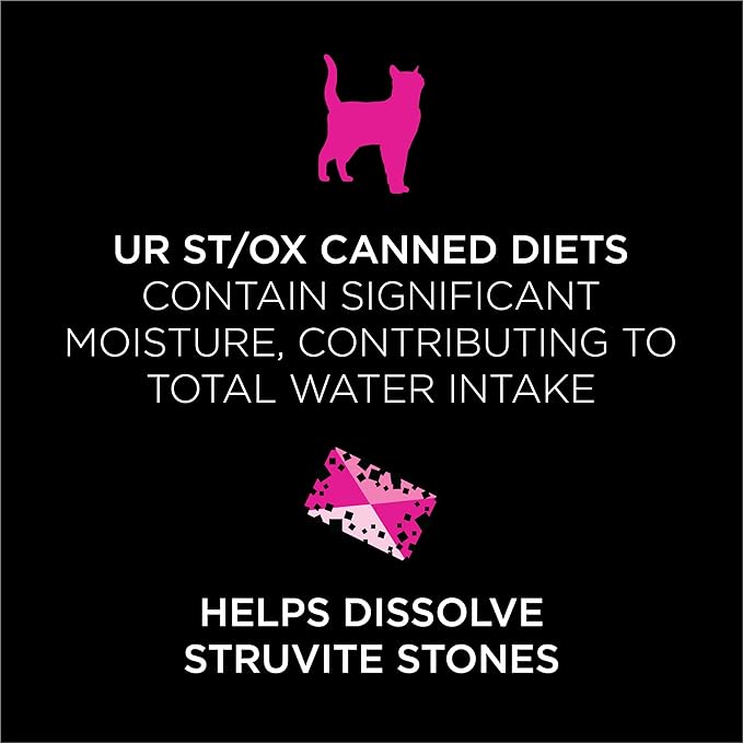 Pro Plan Veterinary Diets Purina UR Urinary St/Ox Savory Selects Feline Formula Turkey & Giblet Recipe in Sauce Wet Cat Food - (Pack of 24) 5.5 oz. Cans