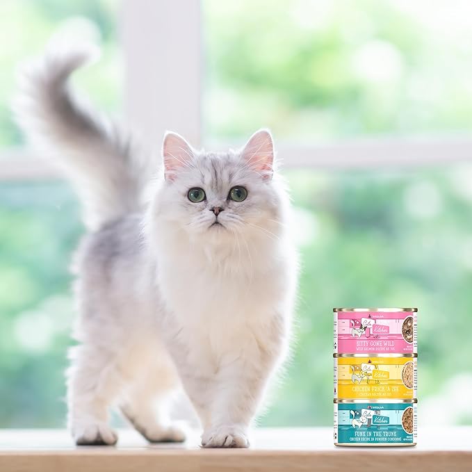 Weruva Cats in The Kitchen, Fowl Ball with Chicken & Turkey Au Jus Cat Food, 6oz Can (Pack of 24)
