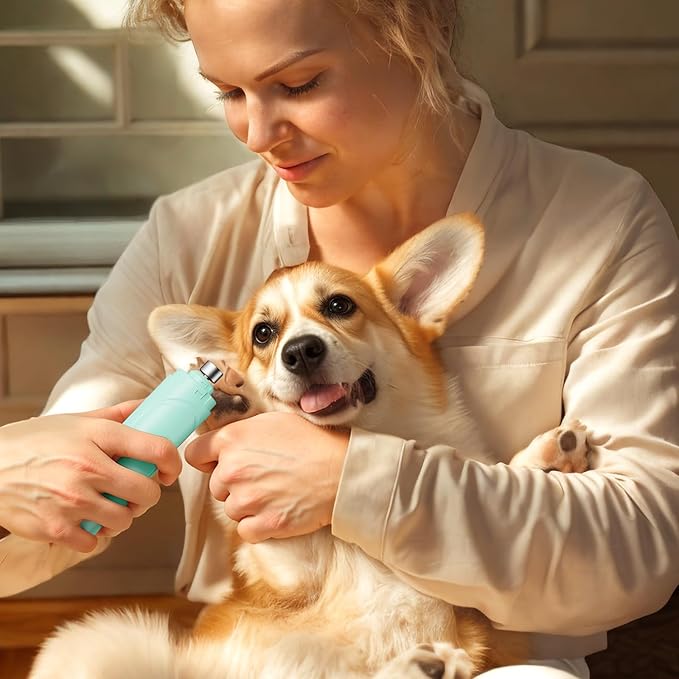 YABIFE Dog Nail Grinder, Dog Nail Trimmers and Clippers Kit, Super Quiet, Rechargeable, for Small Large Dogs & Cats Toenail & Claw Grooming,3 Speeds