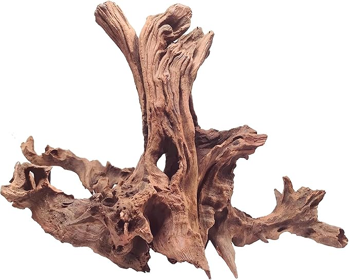 WDEFUN Natural Driftwood for Aquarium Decor, 1-Piece 13''-17'' Large Driftwood for Decorations on Fish Tank, Reptiles Bearded Dragon Accessories or Air Plants