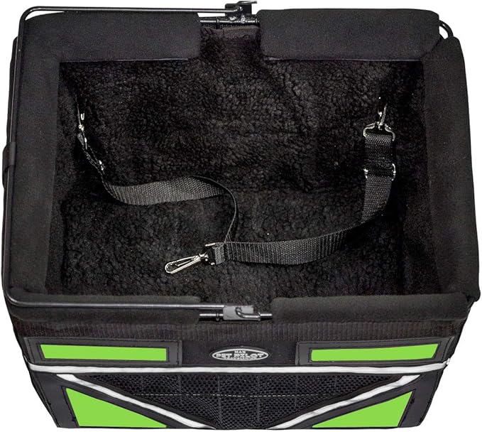TRAVELIN K9 Pet-Pilot MAX Dog Bicycle Basket Carrier | 8 Color Options for Your Bike (Green)