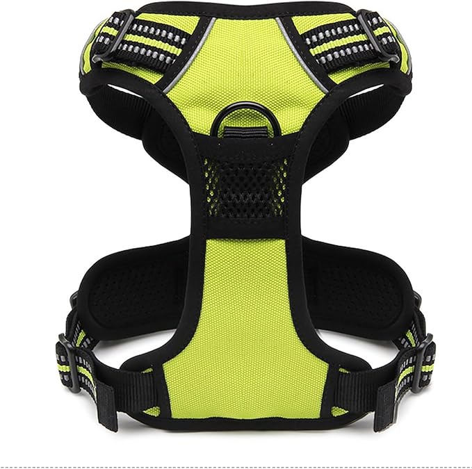 TRUE LOVE Truelove Adjustable No-Pull Dog Harness Reflective Pup Vest Harnesses Comfortable Control Brilliant Colors TLH5651(Neon Yellow,XL)