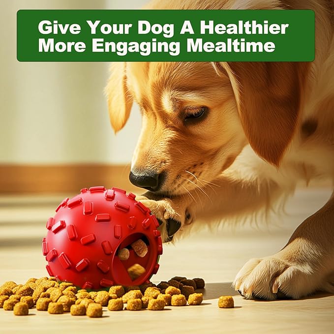 Treat Dispensing Dog Toys - Interactive Cognitive Dog Treat Toy,Puzzle Ball for Puppies & Small Dogs,Promotes Slow Eating, Reduces Stress,Perfect for Fetch,Chewing & Training