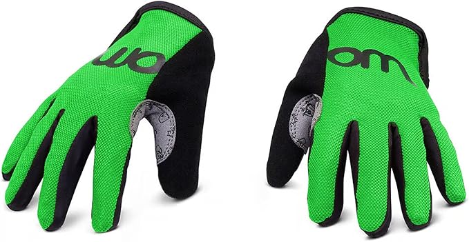 woom TENS Bike Gloves, Child’s & Youth Bicycle Full Finger Protection with Grip for Road Cycling & Mountain Biking (Boys & Girls)