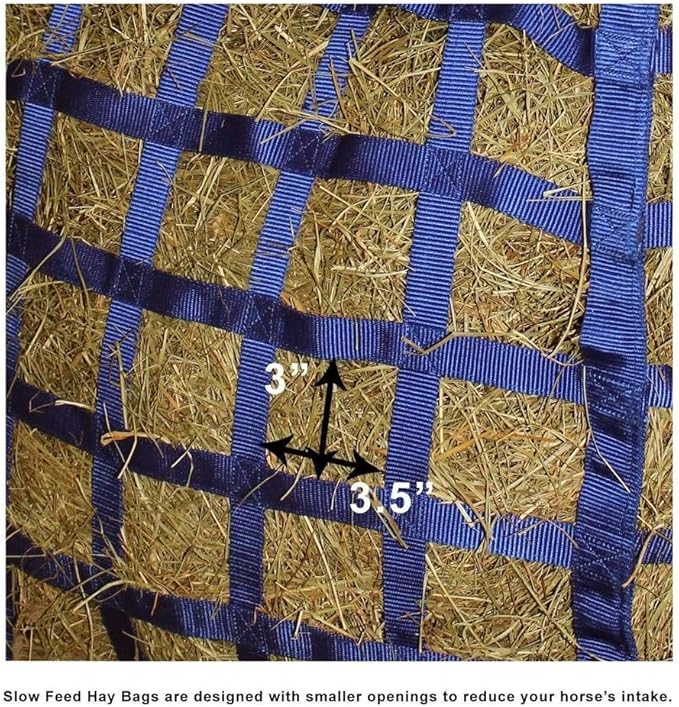 Derby Originals Easy Feeder Horse Hay Bag with Super Tough Bottom and 1 Year Warranty, red, 3"x3.5"