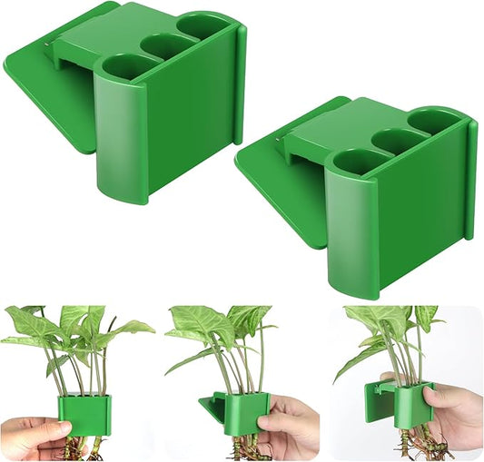 2Pcs 3 Holes Upgraded Aquatic Plant Cup Aquarium Plant Holder for Tank, Hanging Aquarium Plant Holder, Aquarium Aquatic Plant Cultivation, Aquarium Plant Decoration.