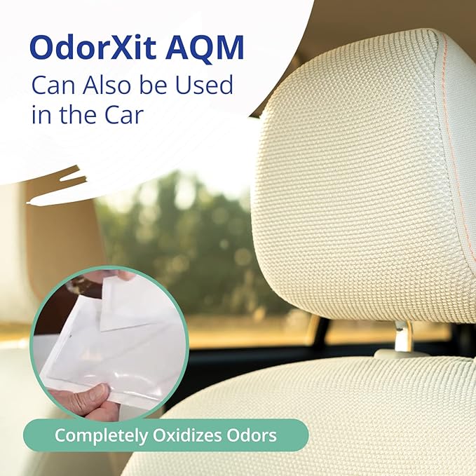 AQM by OdorXit, Air Quality Manager Chlorine Dioxide Odor Removal Packet, Dog Odor Eliminators for Home, Wet Dog Smell & Car Deodorizer, Strong Smell Neutralizer, 10g