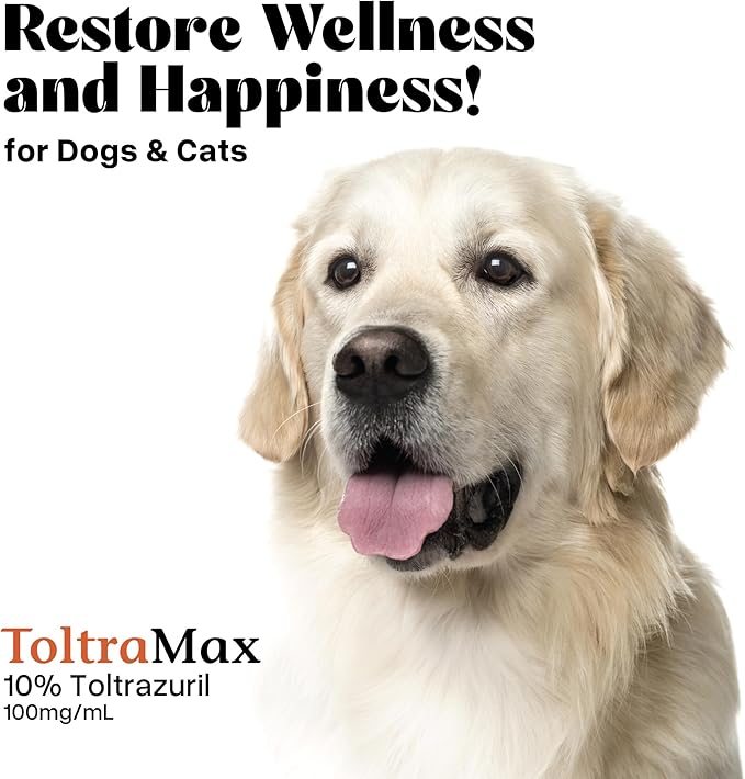 Toltrazuril 10.0% for Horses, Dogs, Cats, 500mL/16.9 Ounce, for Non-Food Chain Animals