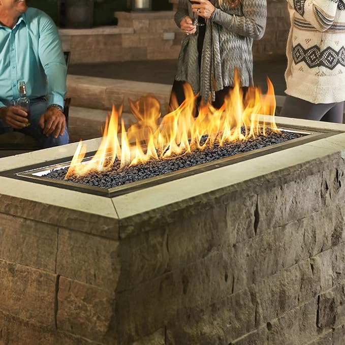 Mr. Fireglass 10 Pounds Black Natural Lava Rock for Indoor Outdoor Gas Fire Pits Fireplaces & Barbecue Grills | Volcanic Lava Stones for Decorating Garden Landscaping, Potted Plants, 0.2"-0.3"