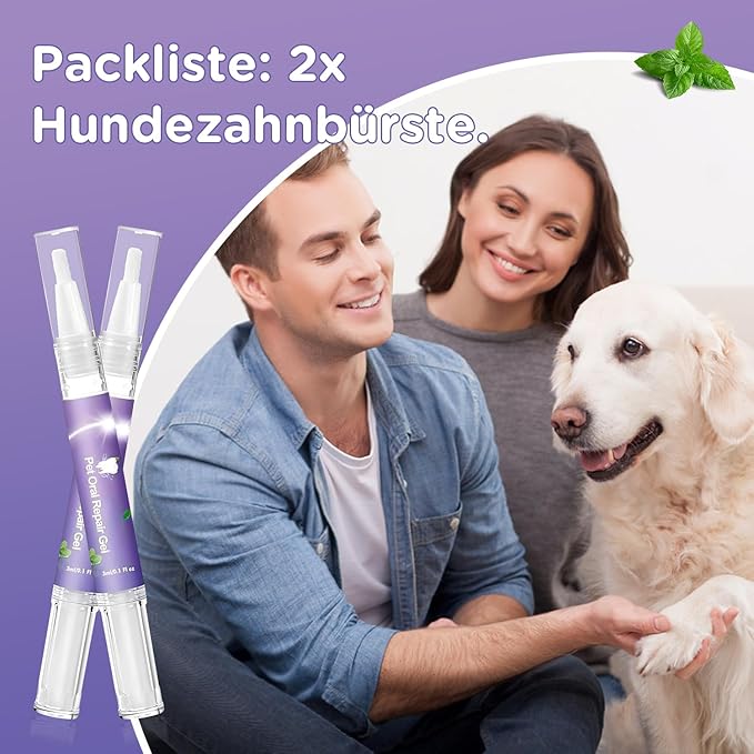 6Pcs Pet Oral Repair Gel, Dog Oral Repair Gel, Pet Breath Freshener for Cats and Dogs, Removes Tartar, Keeps Breath Fresh, Strengthens Teeth,No Brushing Oral Care Cleaner,3ML